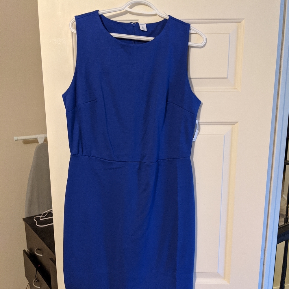Mid Blue Dressy Dress Large Tall